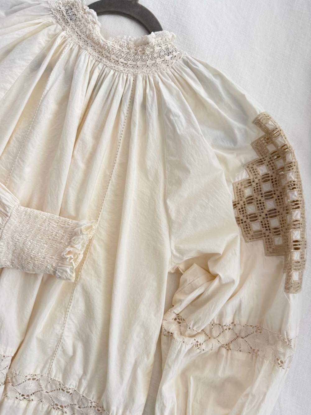Love the Label Cotton Poplin Puff Sleeve Blouse - women small petite